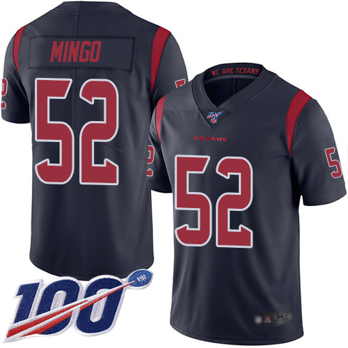 Houston Texans Limited Navy Blue Men Barkevious Mingo Jersey NFL Football #52 100th Season Rush Vapor Untouchable->houston texans->NFL Jersey